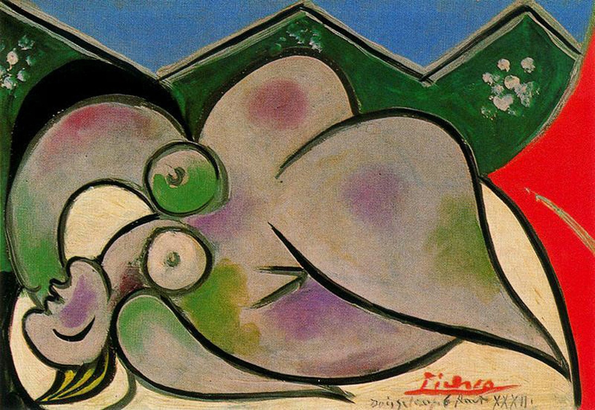 Pablo Picasso | Reclining nude